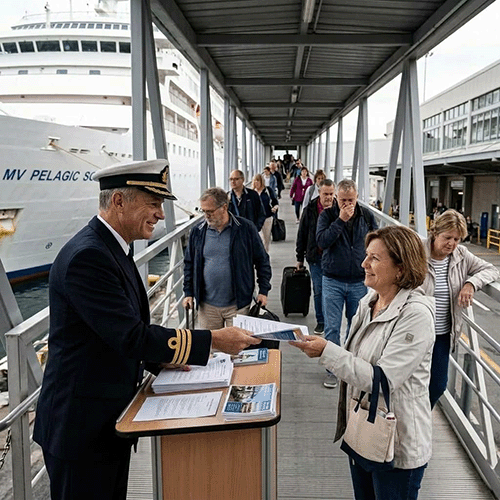 Guests were "actively engaged in a complimentary post-voyage wellness check-in" at no additional charge, according to cruise officials.